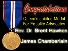 Link to our coverage of the Queen's Jubilee Medal being awarded to James Chamerlain (Surrey book banning case)