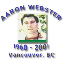 Link to letters regarding the murder of Aaron Webster